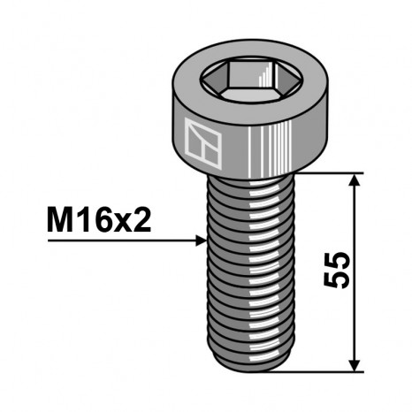 Śruba z gniazdem sześciokątnym M16x2x55 51-1023
