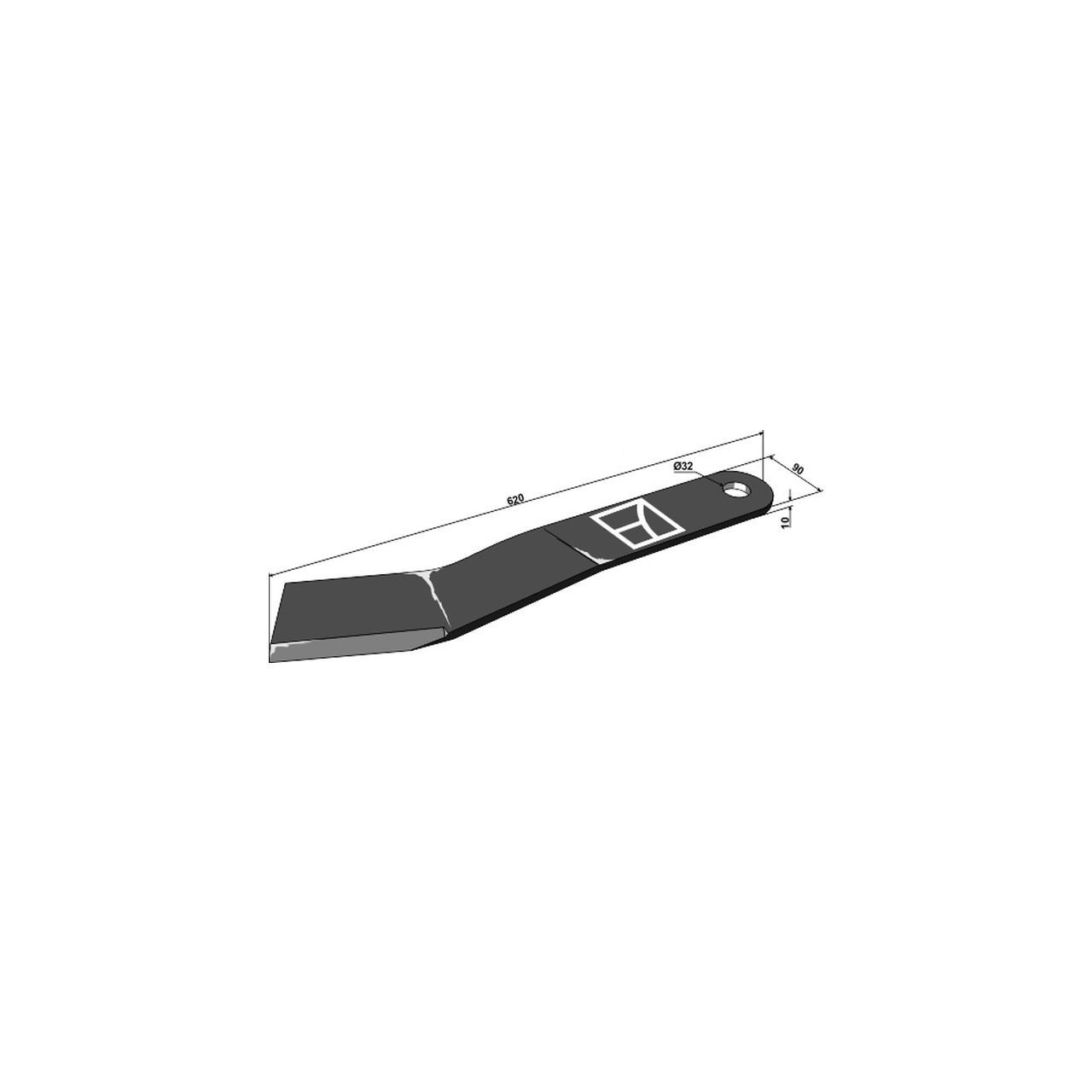 Nóż kosiarki 620mm - lewy JUPIDEX H1810