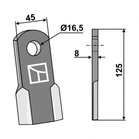 Nóż prosty NOBILI 63-NOB-38