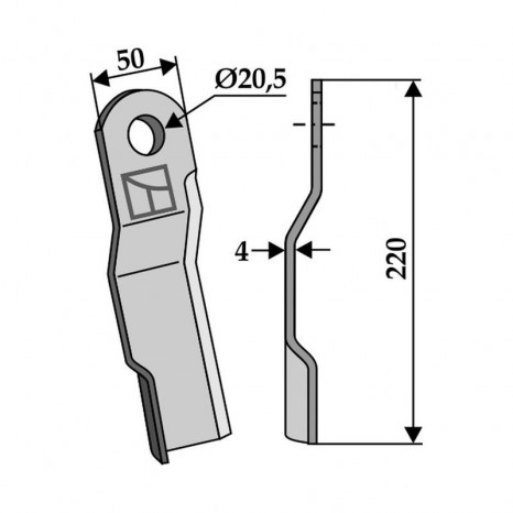 Nóż lewy STAIGER 63-STA-601