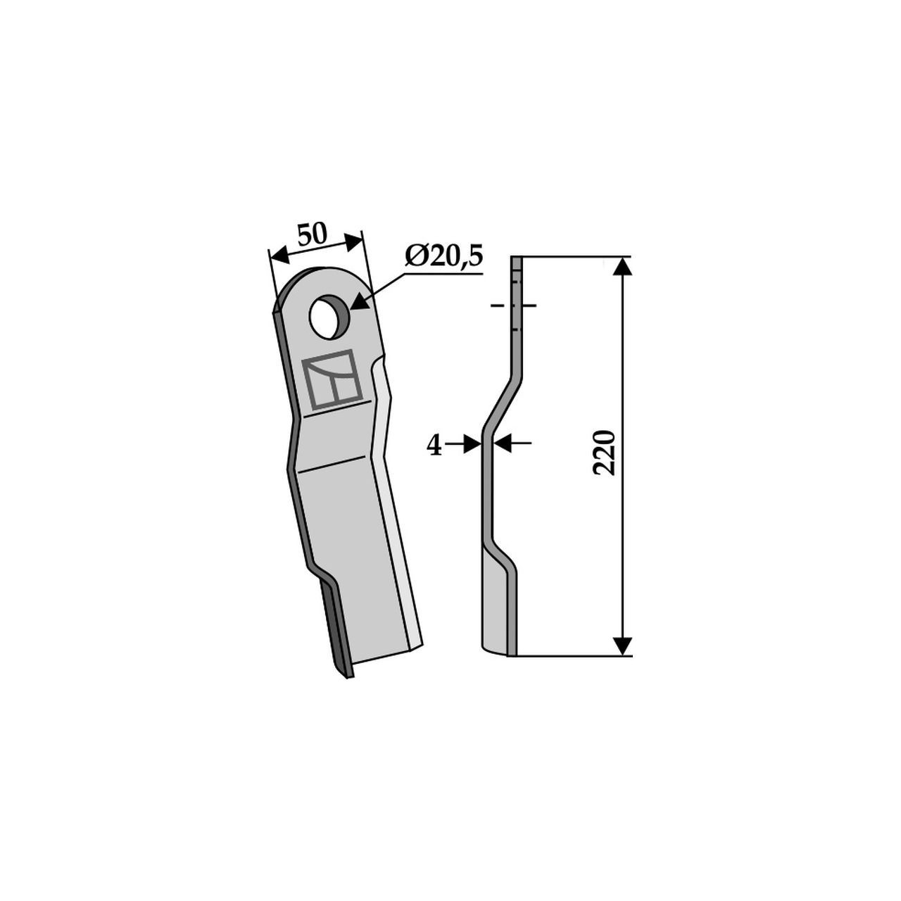 Nóż lewy STAIGER 63-STA-601