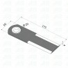 Schlegelmesser mit Buchse CLAAS 7558740 technische Zeichnung PBL