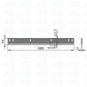 Messer für Pflückwalze OLIMAC DRAGO DR11030 technische Zeichnung