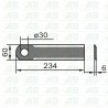 Schlegelmesser für Mais FANTINI 234mm technische Zeichnung