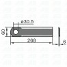 Schlegelmesser für Mais FANTINI 268mm technische Zeichnung